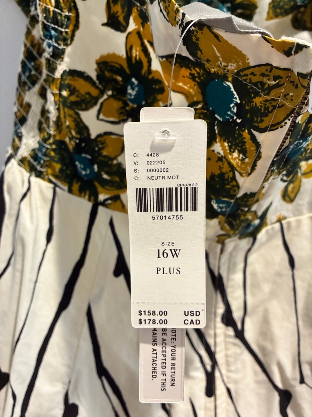 NWT Anthropologie Floral Halter Midi 16W Plus Size Petticoat Full Skirt Dress - Picture 3 of 10